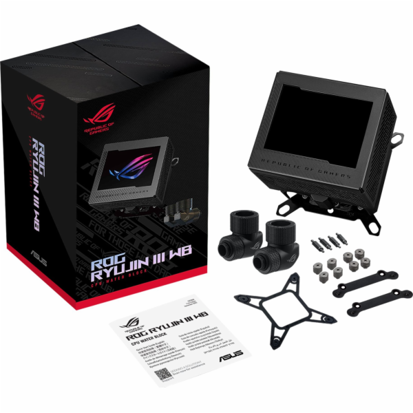 ASUS vodní blok CPU ROG RYUJIN III WB, 3.5" LCD displej, ...