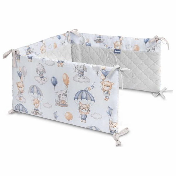 Sensillo LOT IN THE CLOUDS BED PROTECTOR PLYŠOVÝ KARO