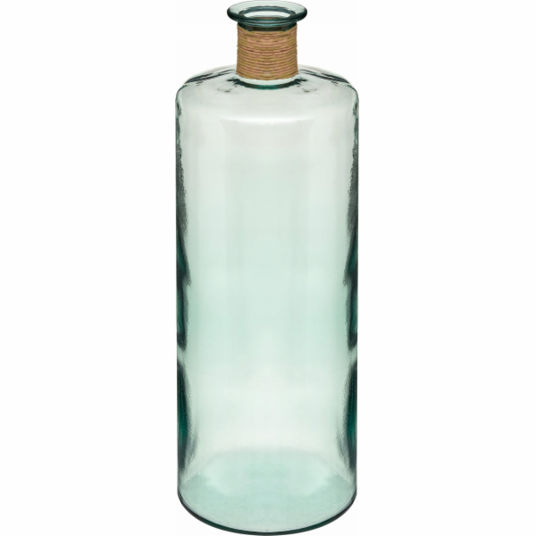Atmosphera Váza z recyklovaného skla, 75 cm, zelená
