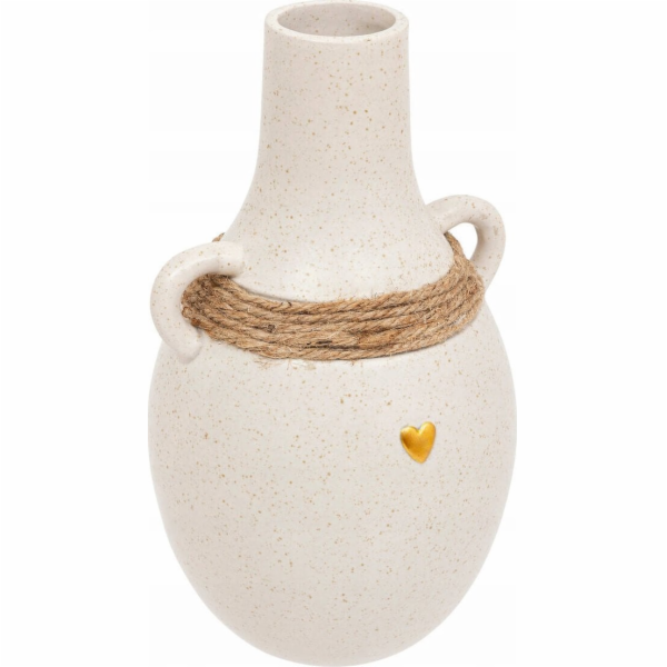 Keramická váza Atmosphera FLORAL, 22 cm