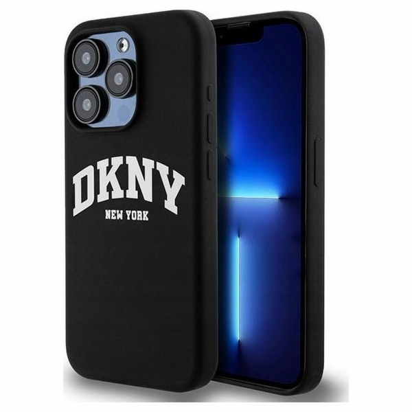 DKNY  tekuté silikonové bílé tištěné logo MagSafe - pouzd...