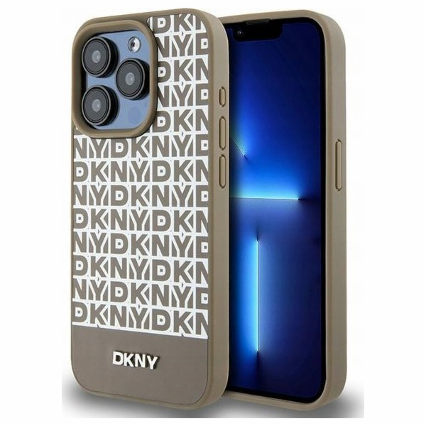DKNY  DKHMP15LPSOSPW iPhone 15 Pro 6.1 hnědé/hnědé pevné ...