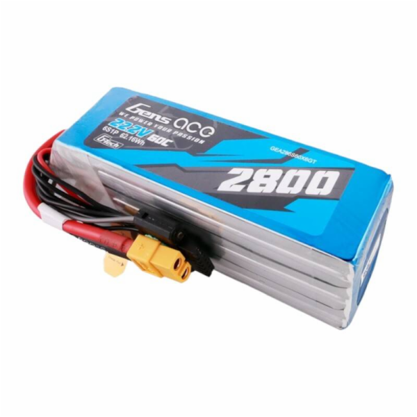 Gens ace G-Tech 2800mAh 22,2V 60C 6S1P Lipo Battery Pack ...