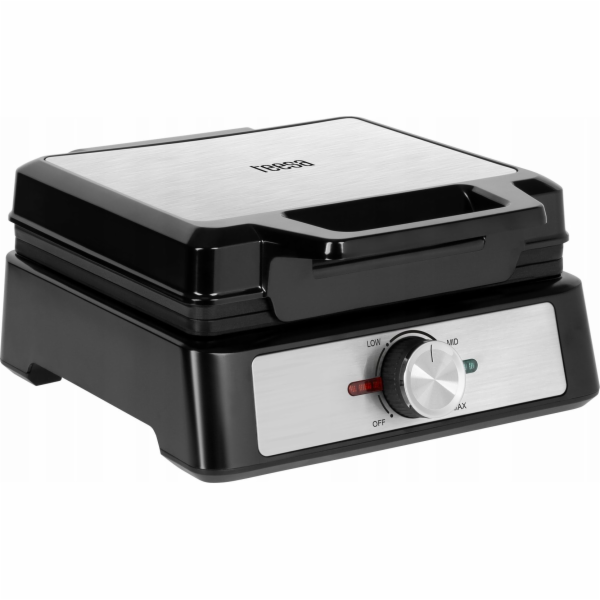 Vaflovač Teesa TEESA, 2 vafle, 1600W, nerez, regulace výkonu