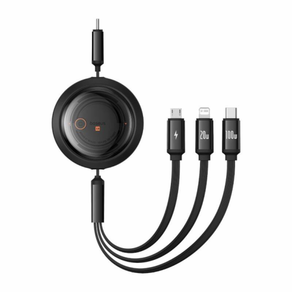 Rychlonabíjecí kabel 3v1 Baseus Free2Draw USB-C na USB-C/...