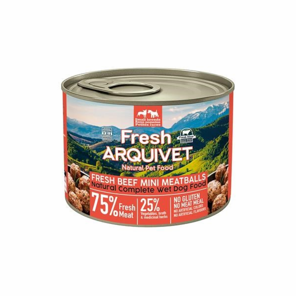ARQUIVET Fresh Beef Mini Meatballs - mokré krmivo pro psy...