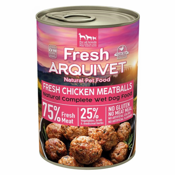 ARQUIVET Fresh Chicken Meatballs - mokré krmivo pro psy -...
