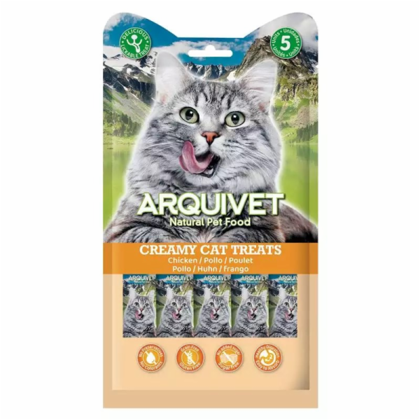 ARQUIVET konzerva pro kočky kuře v omáčce se šproty 80g
