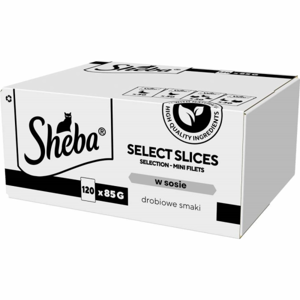 SHEBA Select Slices Poultry flavors - mokré krmivo pro ko...