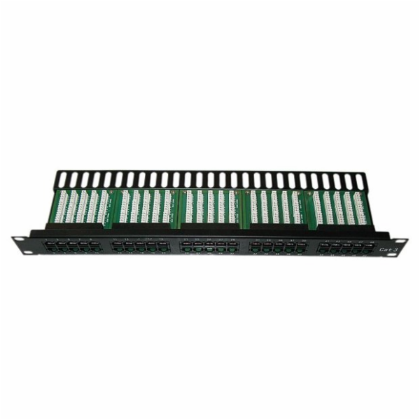 XtendLan Patch panel 19", 50 portů, Cat3, 1U