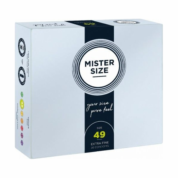 Mister Size Condoms kondomy upravené na velikost 49mm 36ks.