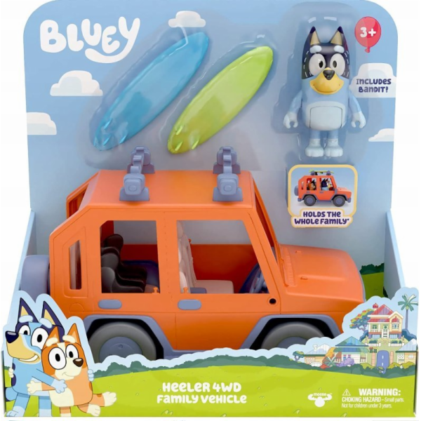 Tm Toys Bluey Blue Figurka - Rodinný set do auta + Postav...