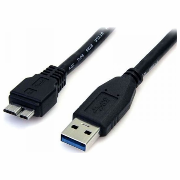 StarTech USB-A - micro-B USB kabel 1 m černý (USB3AUB50CMB)