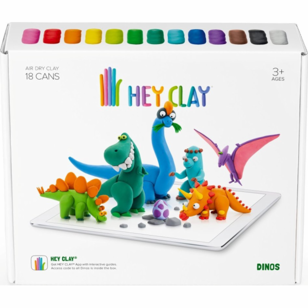 Tm Toys Hey Clay - Plastová hlína Dinosauři HCLSE006