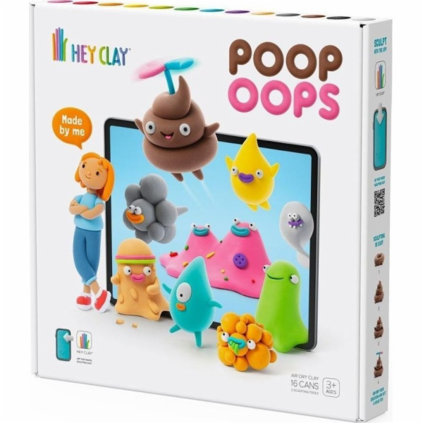 Tm Toys Hey Clay - POOP OOPS clay + příslušenství HCL16177