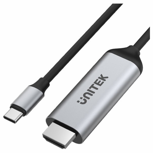 Unitek USB-C – HDMI kabel 1,8 m stříbrný (V1423A)