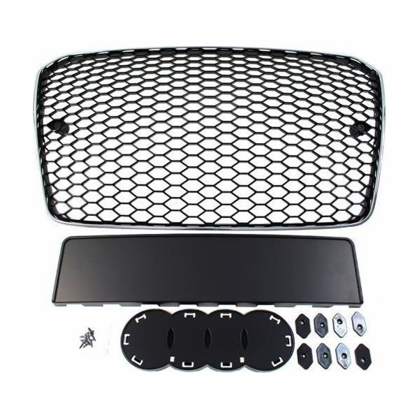 MTuning_F GRILL AUDI A5 8T RS-STYLE CHROME-ČERNÁ (13-16)