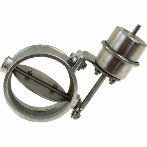 TurboWorks_D Pneumatická výfuková škrticí klapka 89mm vak...