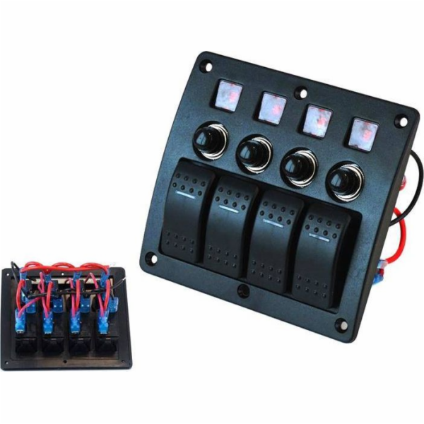 TurboWorks vypínač ON-OFFx4,BA 2x5A 1x10A 1x15A