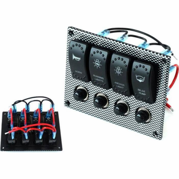 TurboWorks_F spínače 12/24V x4 IP68