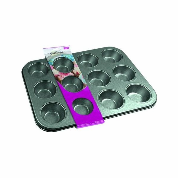 Patisse Forma na muffiny 12 ks 35 cm Stříbrná Univerzální...