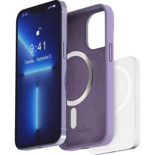 PURO ICON MAG - iPhone 14 Pro MagSafe Case (Tech Lavender)