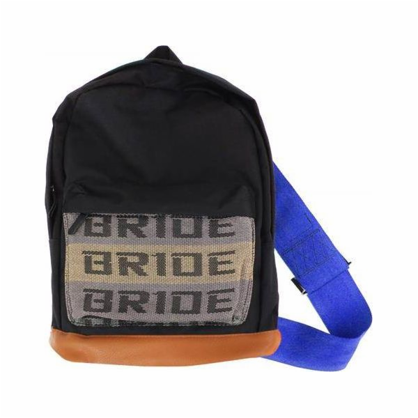 Černý batoh MTuning_F Takata Black Backpack Bride Modré šle