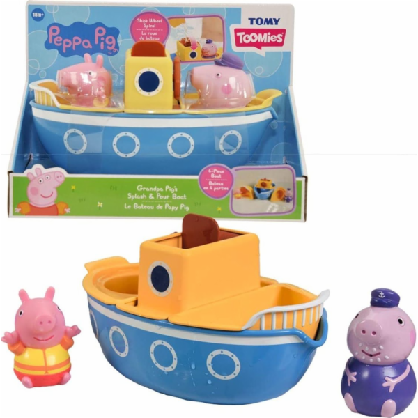 Tomy TOMY TOOMIES - PEPPA PIG - ZÁBAVA NA LODĚ - E73414