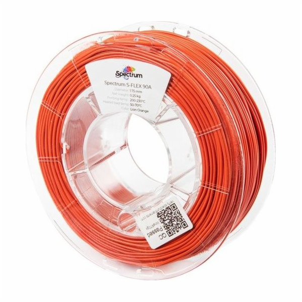 Spectrum Filament S-FLEX 90A Lev oranžová 1,75 mm/0,25 kg