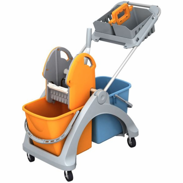Splast TSK-0006 Plastový vozík 2x25l + koš