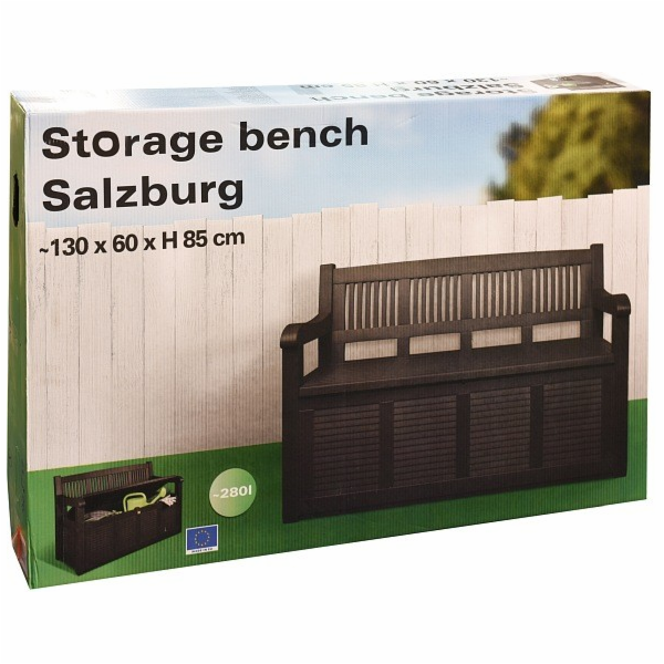 Zahradní lavice s úložným prostorem 130x60x85cm KO-Y54970380
