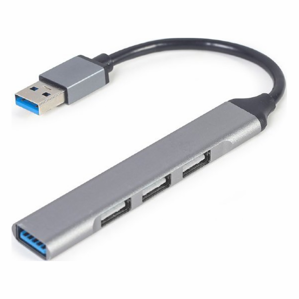 GEMBIRD 4-port USB HUB USB3 x 1 port USB2 x 3 ports silver