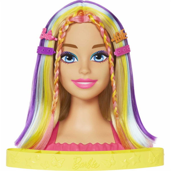 Stylingová hlava panenky Mattel Barbie Neon Rainbow Blond...