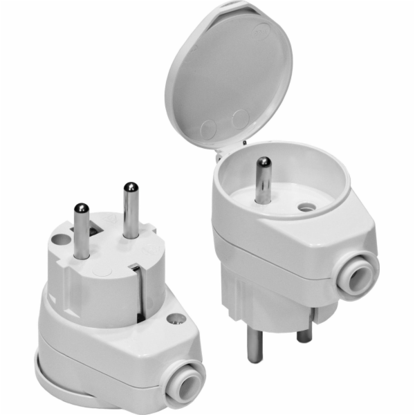 AWTools AWTOOLS ZÁSUVKA SE ZÁSUVKOU 10 ks BÍLÁ WT-16U/GK