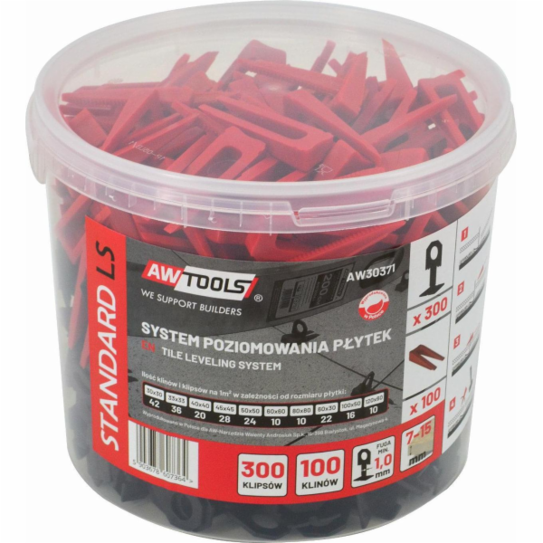 AWTools AWTOOLS STANDARDNÍ NIVELAČNÍ SYSTÉM NA DLAŽDICE 1...