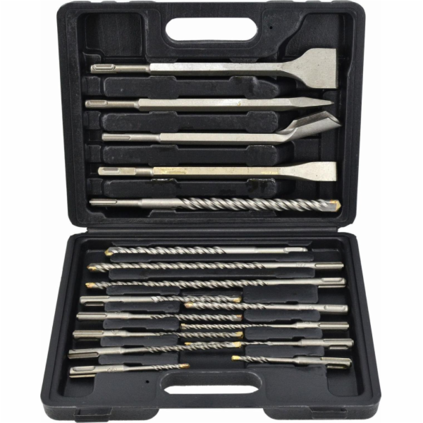 AWTools vrtačka AWTOOLS SDS+ SADA DLÁTA A VRTÁKŮ 17 ks. A...