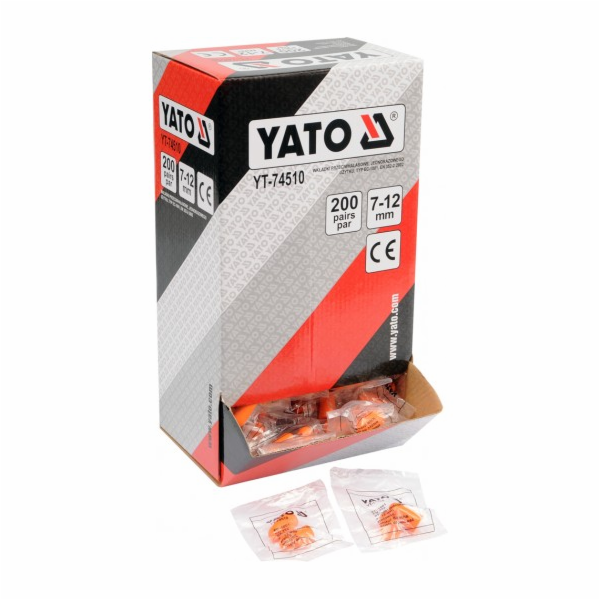 Yato Foam špunty do uší 7-12mm 33dB YT-74510