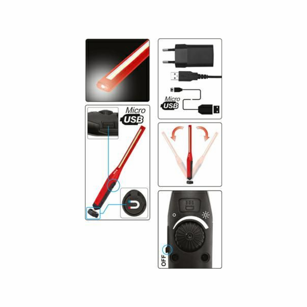 YATO DÍLENSKÁ LAMPA 7W COB 600LM+120LM YT-08519