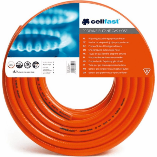 Cellfast propan-butanová plynová hadice 9x2,5x25m (C20-040)