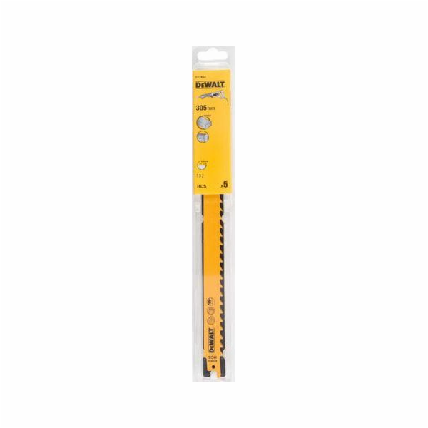 Dewalt SABER EDGE. 305mm DŘEVO /5 ks. DT2432-QZ