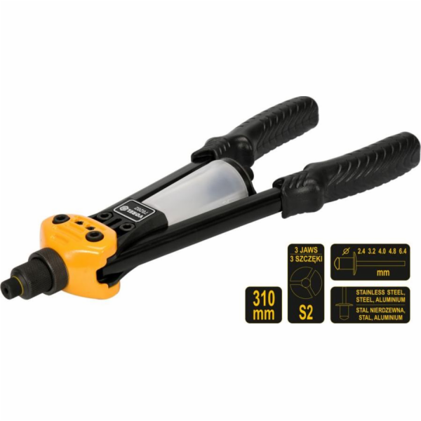 VOREL nýtovač přední 2,4 - 6,4 mm 70202 T70202