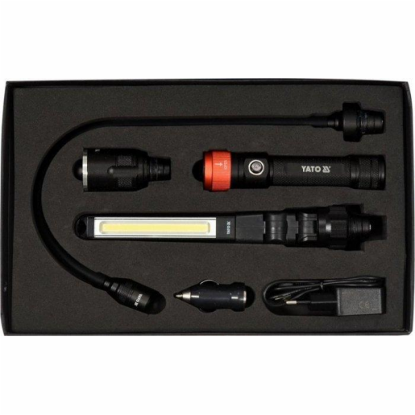 Yato DÍLENSKÁ LAMPA 3v1 V POUZDRU 380LM YT-08521