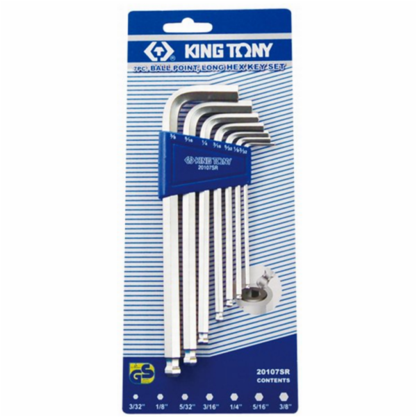 King Tony Sada imbusových klíčů typ L 2,5-10mm s kuličkou...