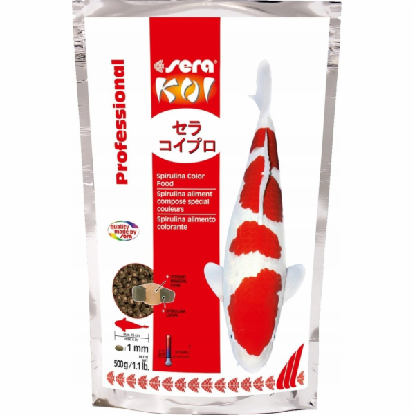 Sera KOI PROF. SPIRULINA COLOR FOOD 500G