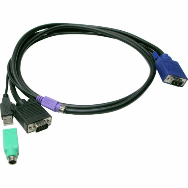 LevelOne KVM kabel ACC-3202 USB+PS/2 3,00 m