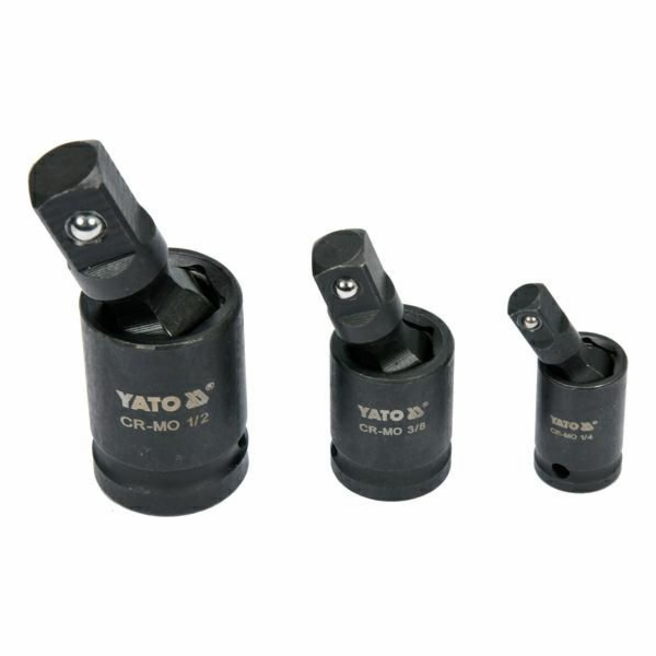 Yato NÁRAZOVÝ KLOUB SET 1/4 3/8 1/2 YT-10643