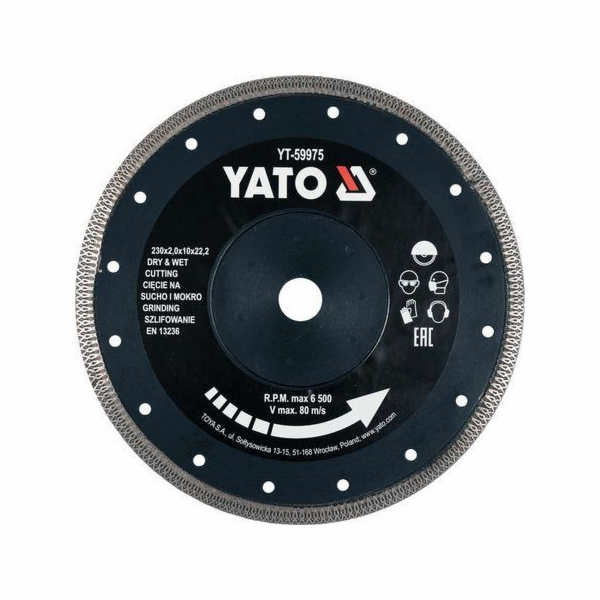 Yato diamantový kotouč 230 mm na keramiku (YT-59975)