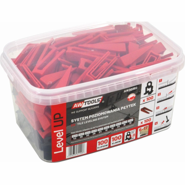 AWTools VYROVNÁVACÍ SYSTÉM DLAŽDICE LEVEL UP 2,0mm - 6-17...