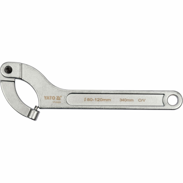 Yato hákový klíč s kulatým kloubovým čepem 80 - 120 mm (Y...