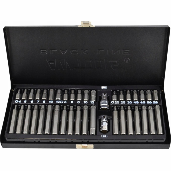 AWTools HEX / TORX / SPLINE BITS SET 40 KUSŮ BL AW35120BL